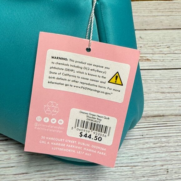 SKINNYDIP LONDON Gianna Nylon Heart Quilt Shoulder Bag - Picture 4 of 4